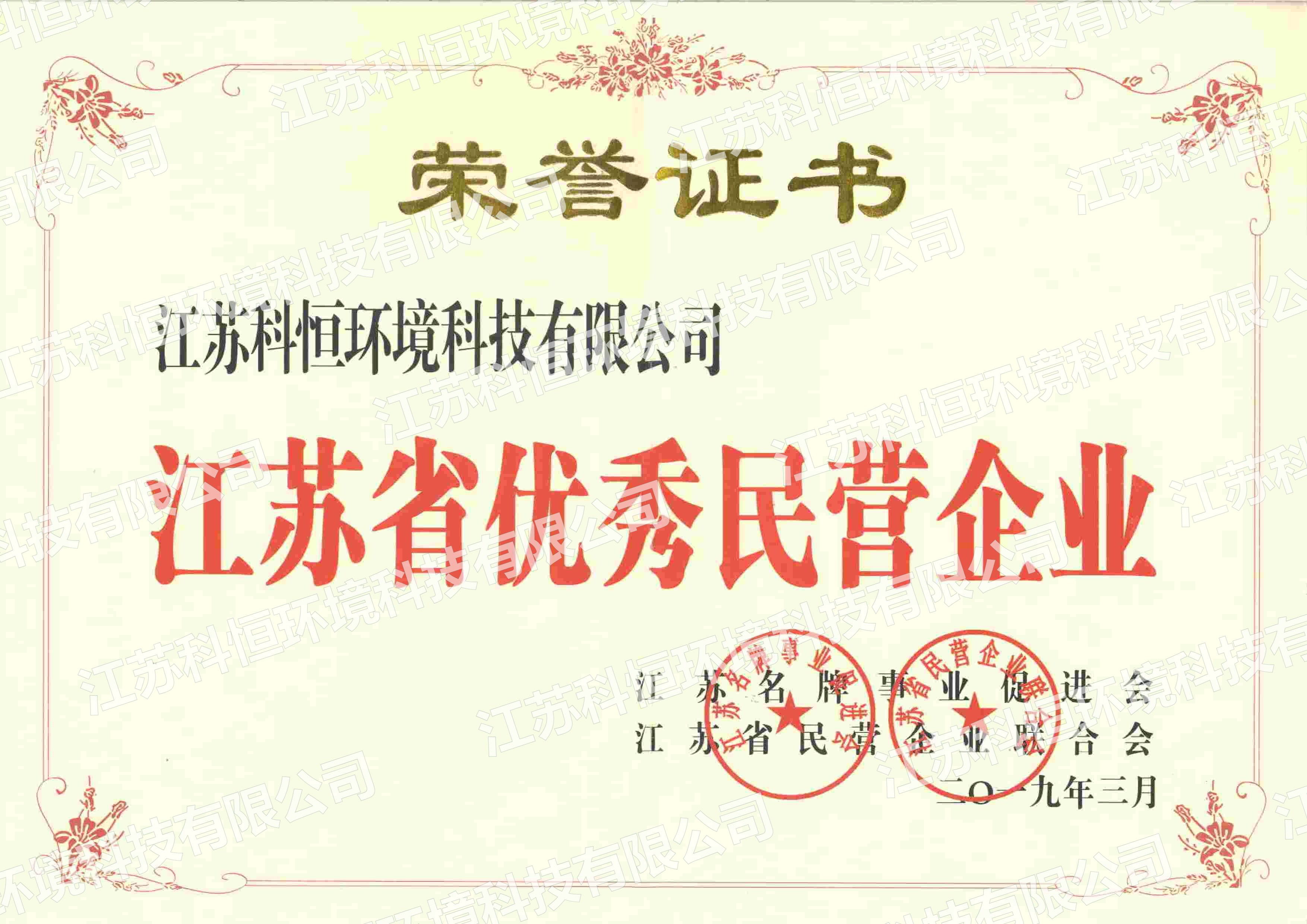 江苏省优秀民营企业